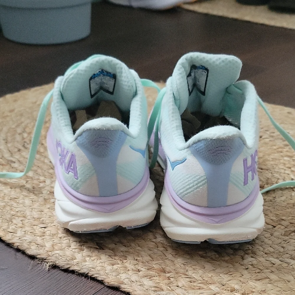 Hoka Women's Light Blue and Lavender Athletic Shoes - Picture 7 of 16
